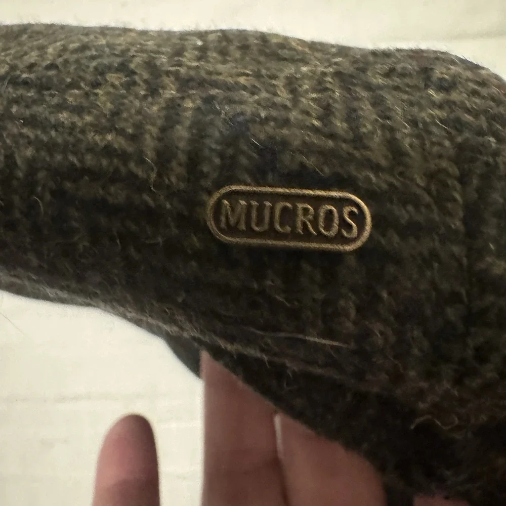 Mucros Weavers Irish Flat Cap Men's Trinity 100% Wool Tweed Hat‎ Made in Ireland